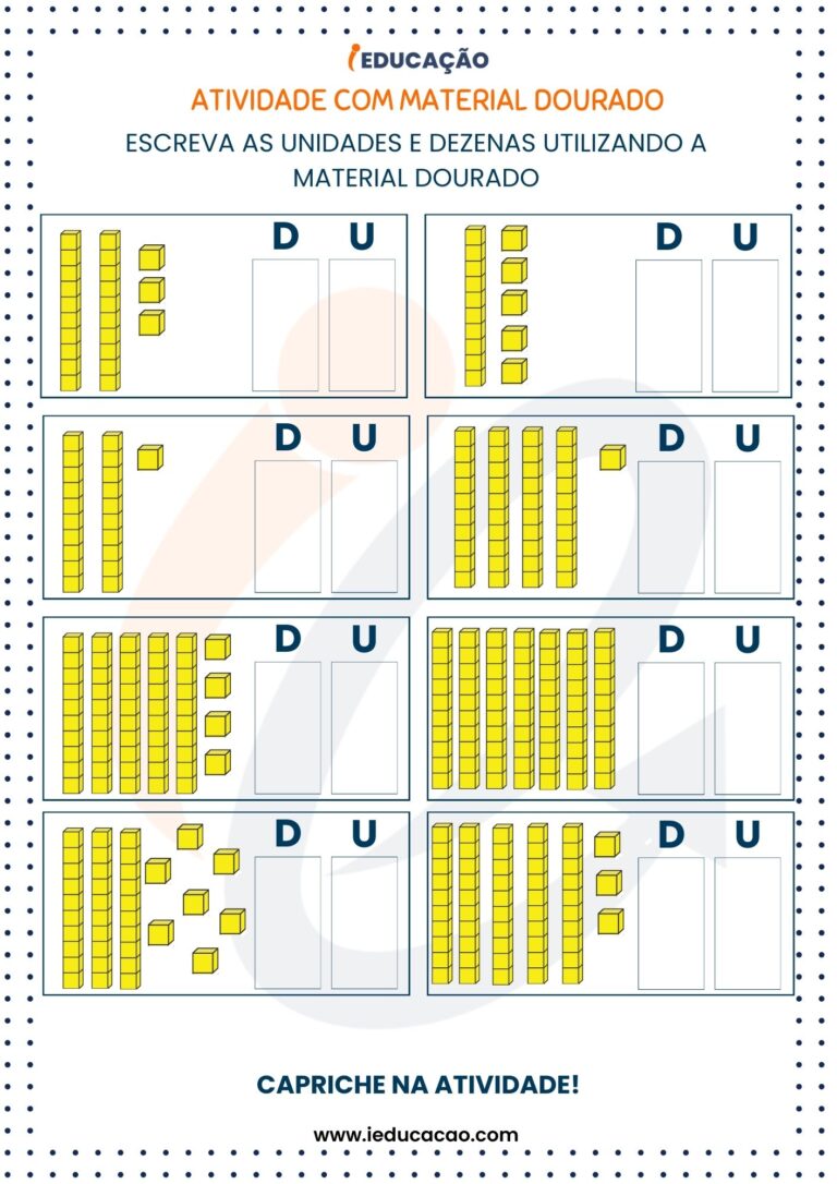 Atividade Material Dourado Matemática Divertida BNCC