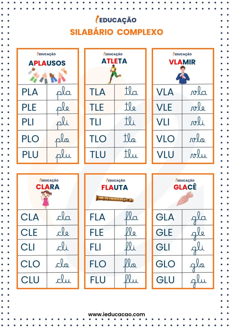 Silab Rio Complexo Para Imprimir Bast O E Cursivo