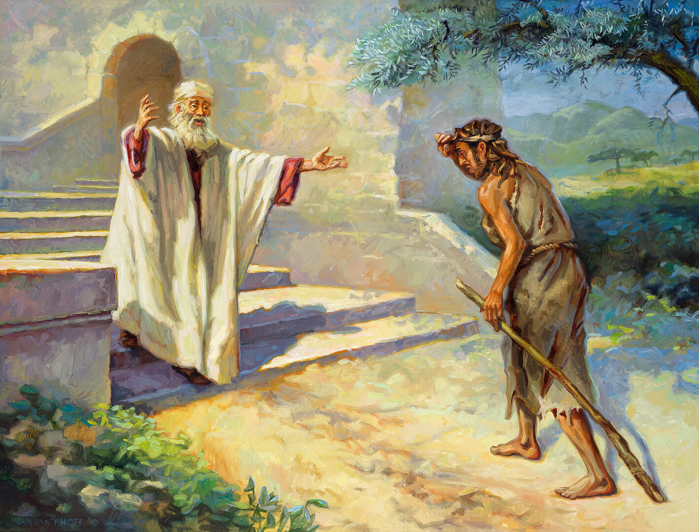 O pai ao encontro de seu filho amado - A parábola do filho pródigo- 5 Histórias Infantis da Bíblia: Aprendizagens Valiosas