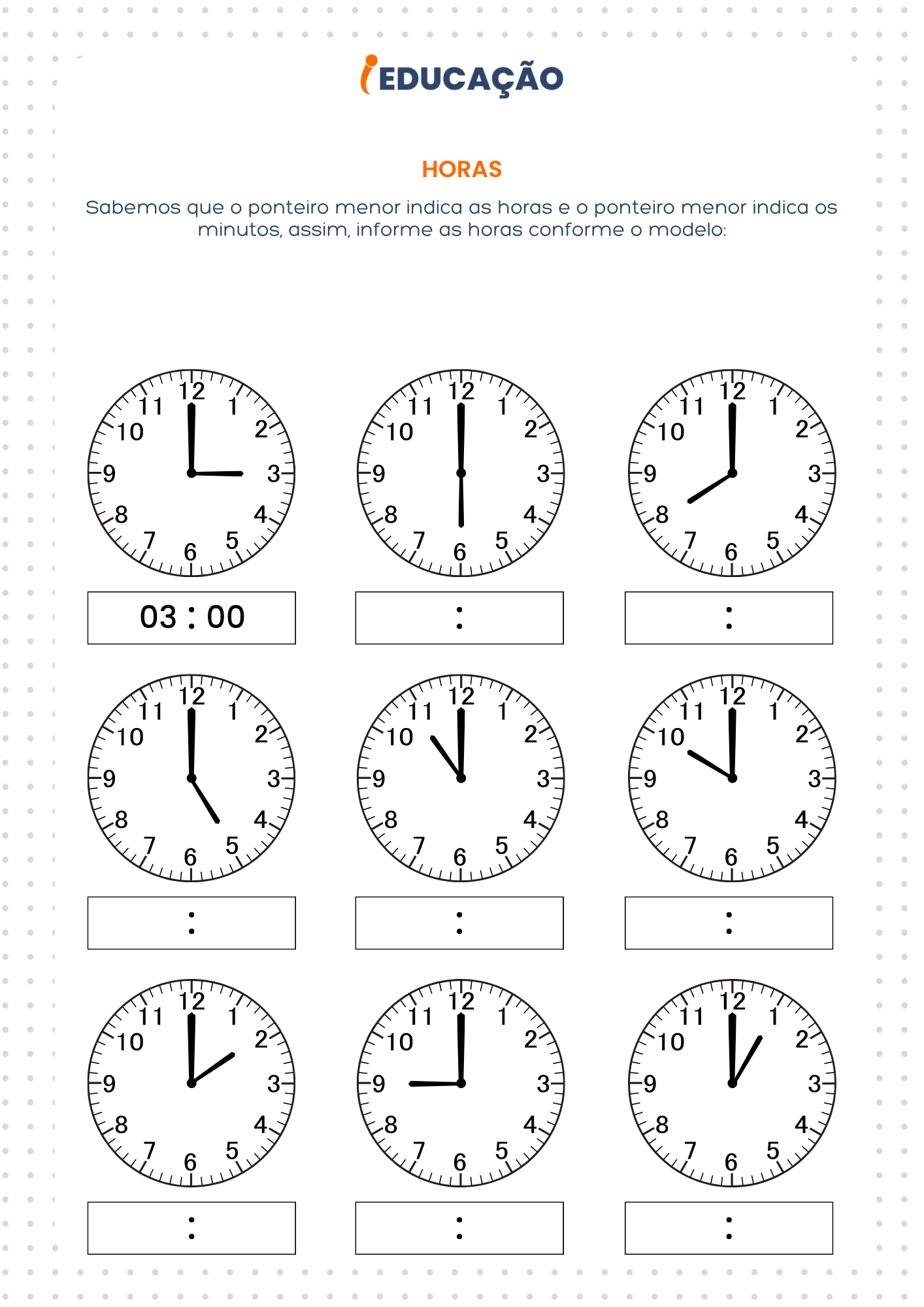 Atividades de Matemática 1º ano