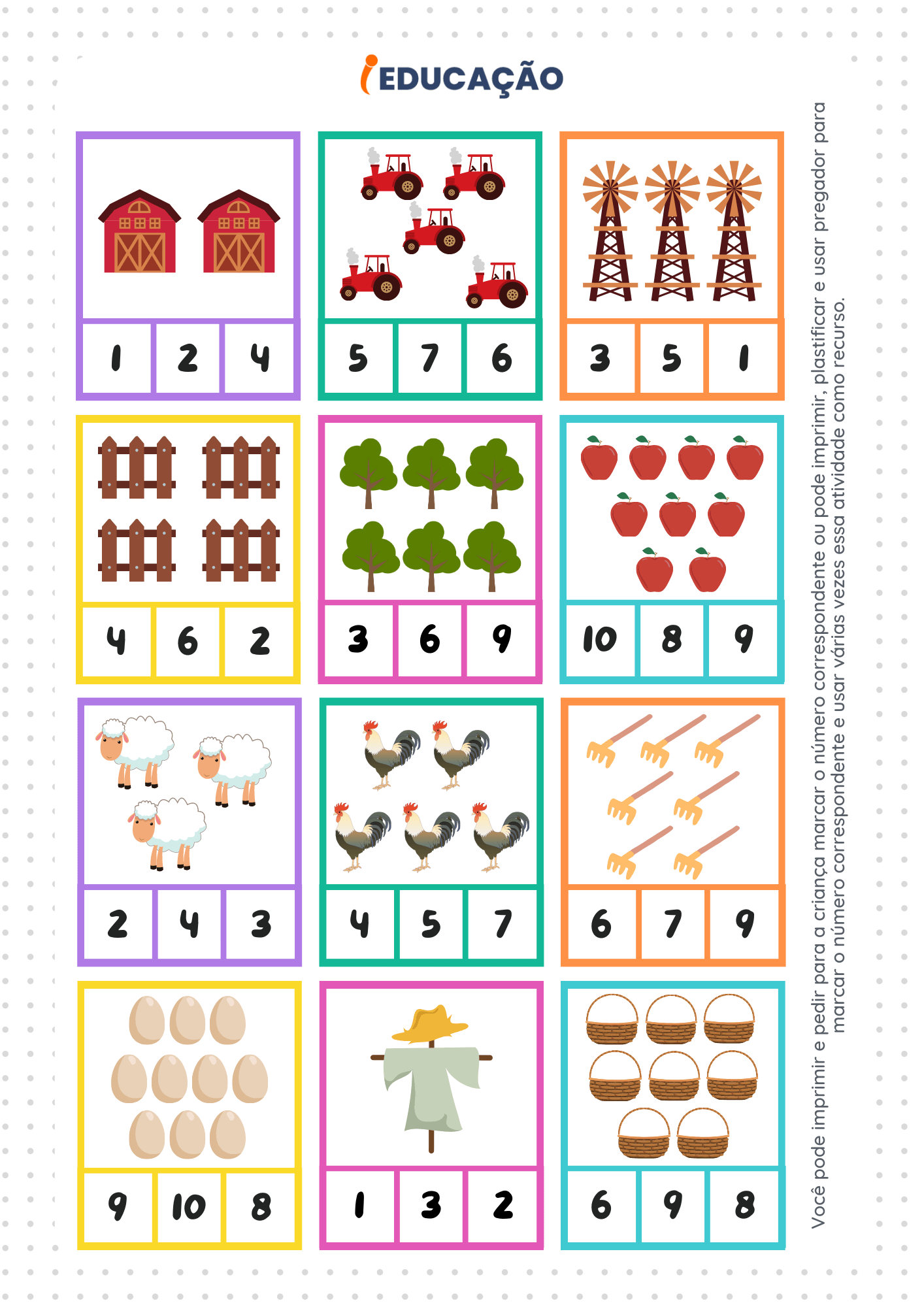 Criar sequências: uma atividade de matemática para crianças - Tempojunto