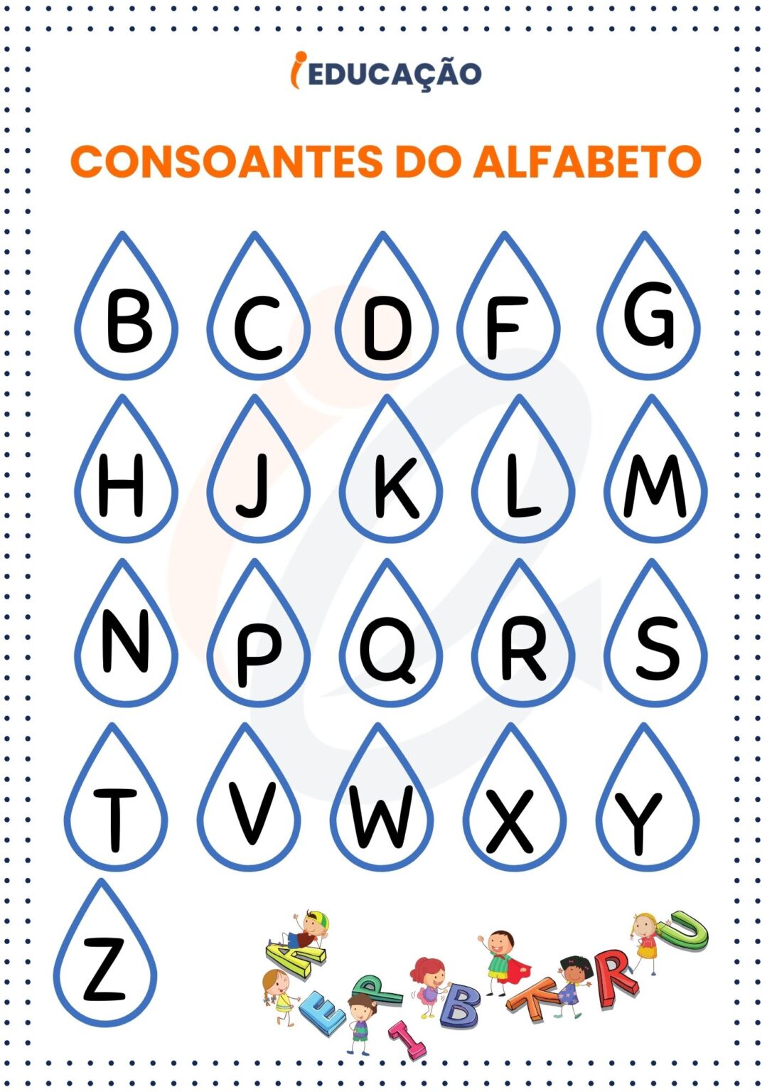 Letras do Alfabeto Brasileiro Completo em PDF Para Imprimir