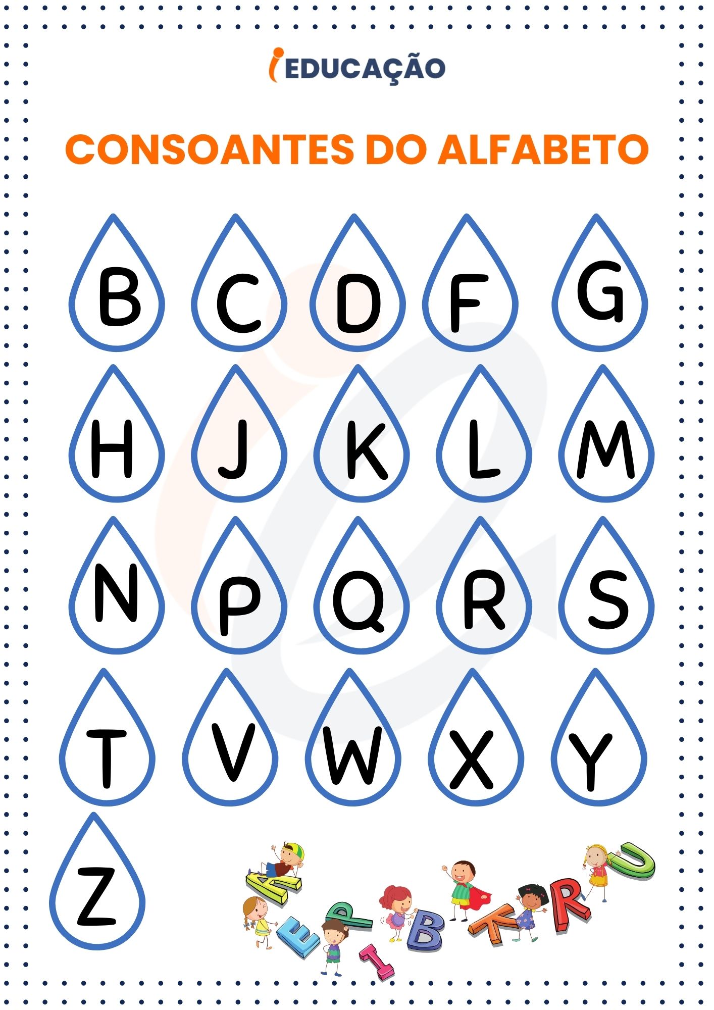 Consoantes do Alfabeto