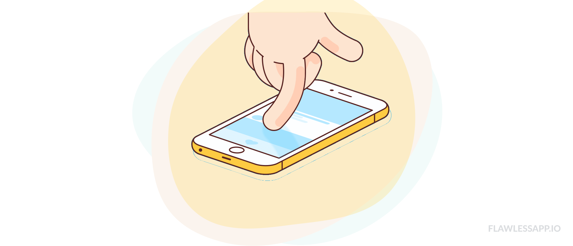 tela de rolagem de um smartphone - imagem ilustrativa- recomendações para o uso de telas na infância