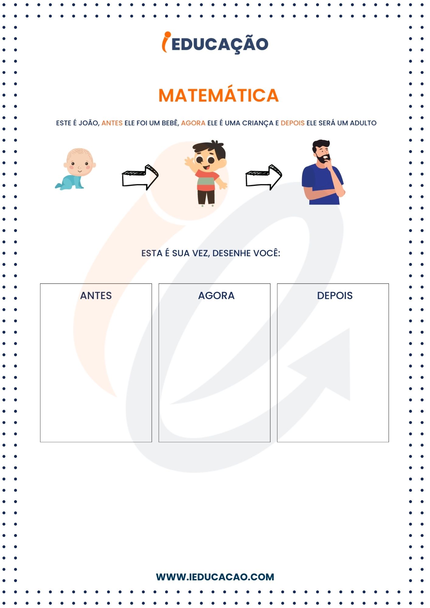 Atividades de Matemática 5 anos  - Atividades de matemática para Educação infantil - ensinando o tempo_ antes, agora e depois.jpg