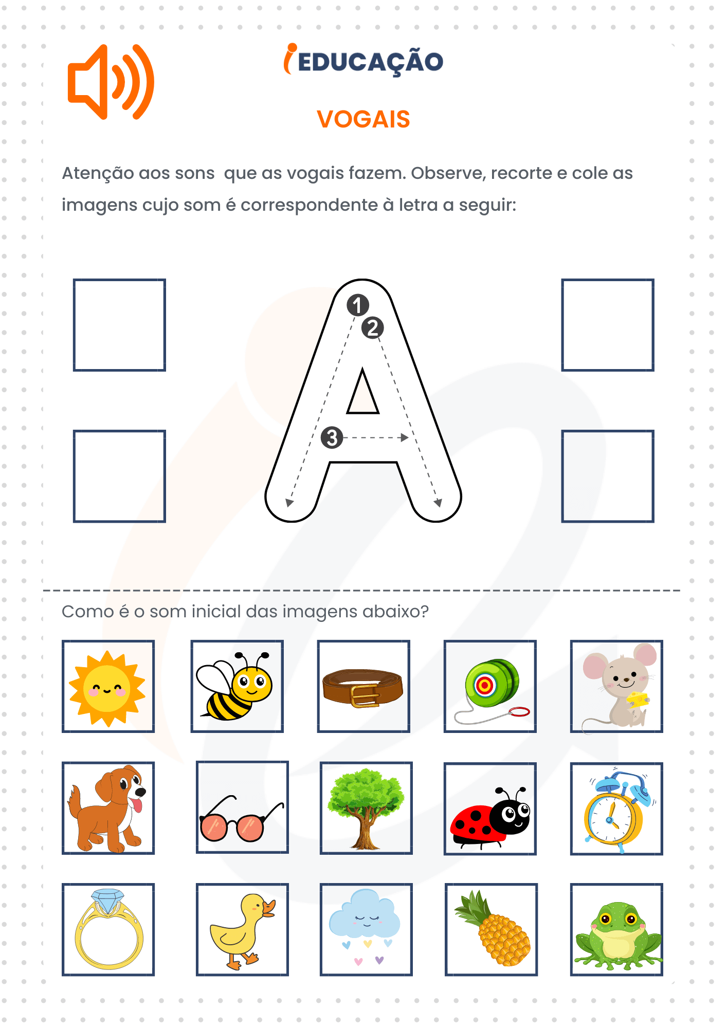 Atividade de Consciência Fonológica: Vogal a