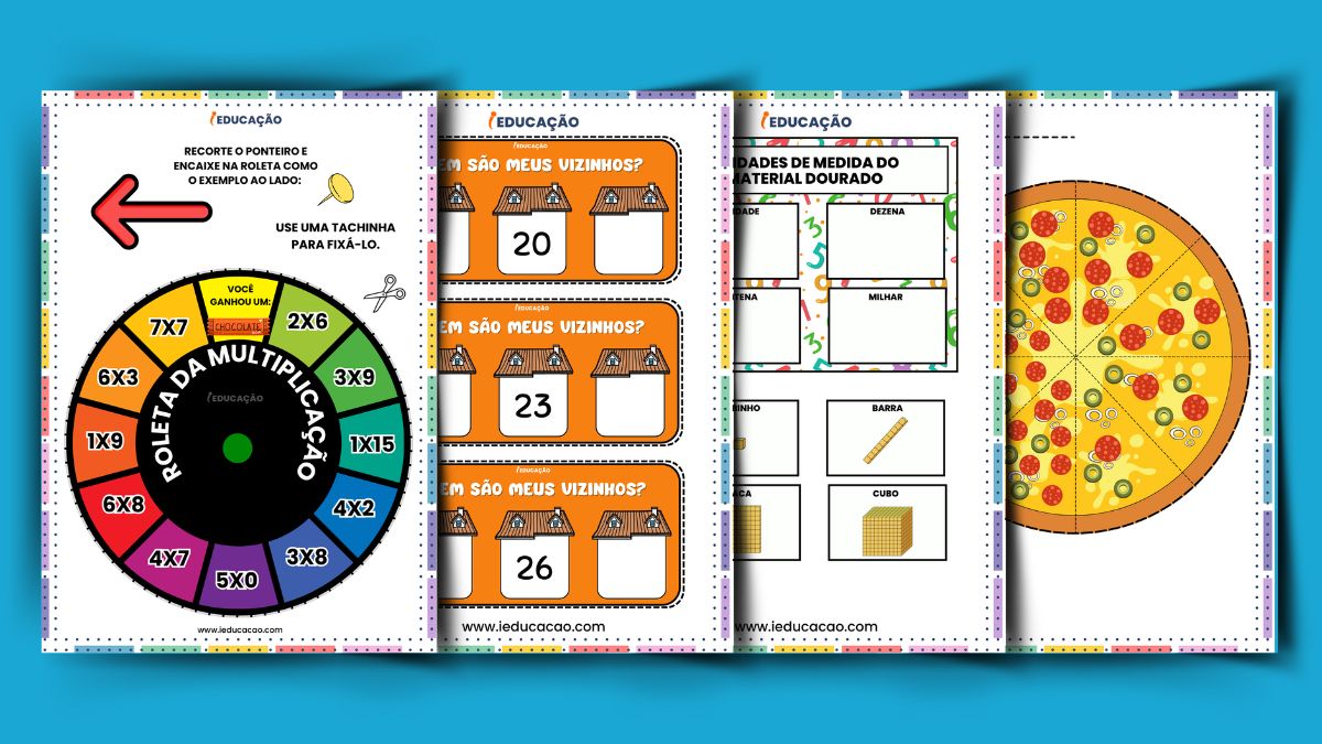 Jogos Pedagógicos para Ensinar Matemática - Joguinhos de matemática - Jogos Pedagógicos para Imprimir em PDF