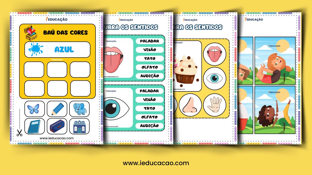 Jogos Pedagógicos para Habilidades Cognitivas - Jogos Pedagógicos para Imprimir em PDF - Kit de 100 Jogos Educativos do iEducação