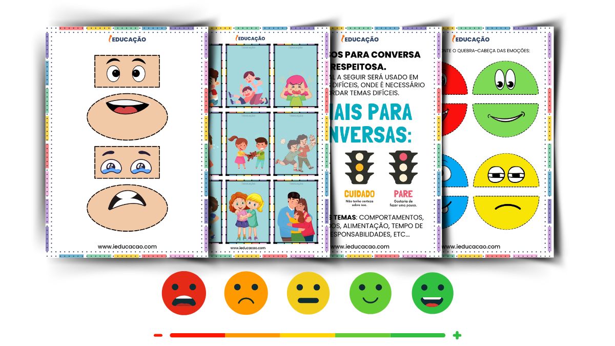 Jogos Pedagógicos para Habilidades Emocionais - Jogo das emoções - Jogos Pedagógicos para Imprimir em PDF