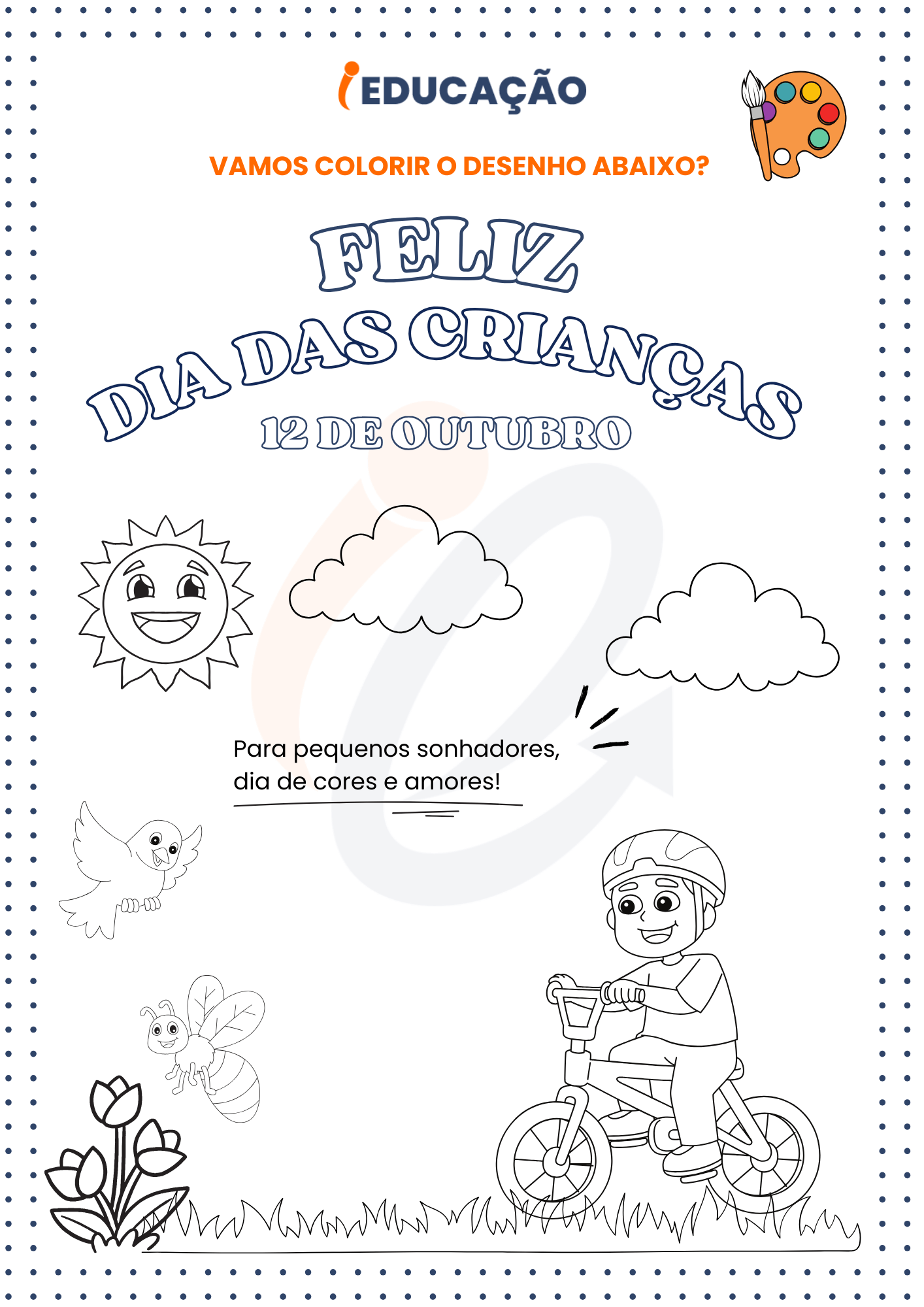 Desenhos para Colorir do Dia das Crianças 2023