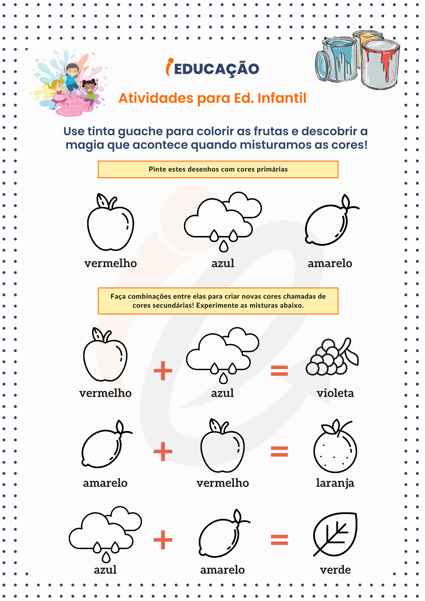 Pin em Atividades para educação infantil