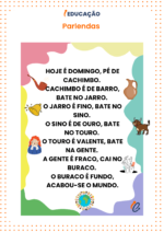 15 Melhores Parlendas para Acelerar a Alfabetização