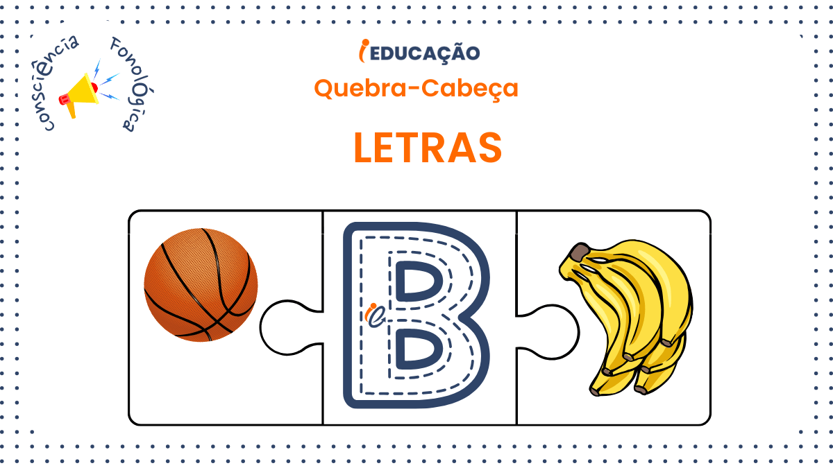 Quebra-cabeça Letras do Alfabeto para imprimir