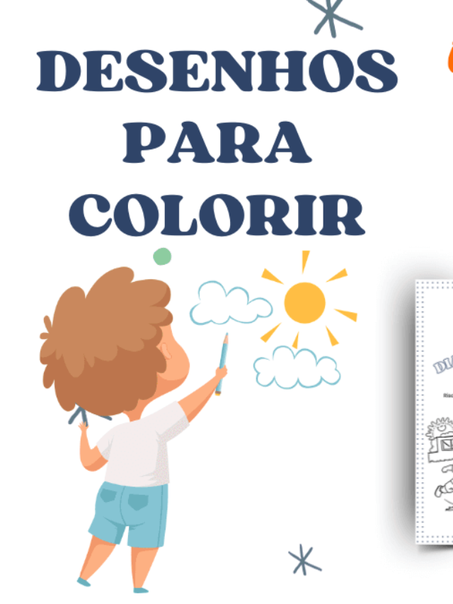 Desenhos para Colorir - Dia das Crianças - Atividades