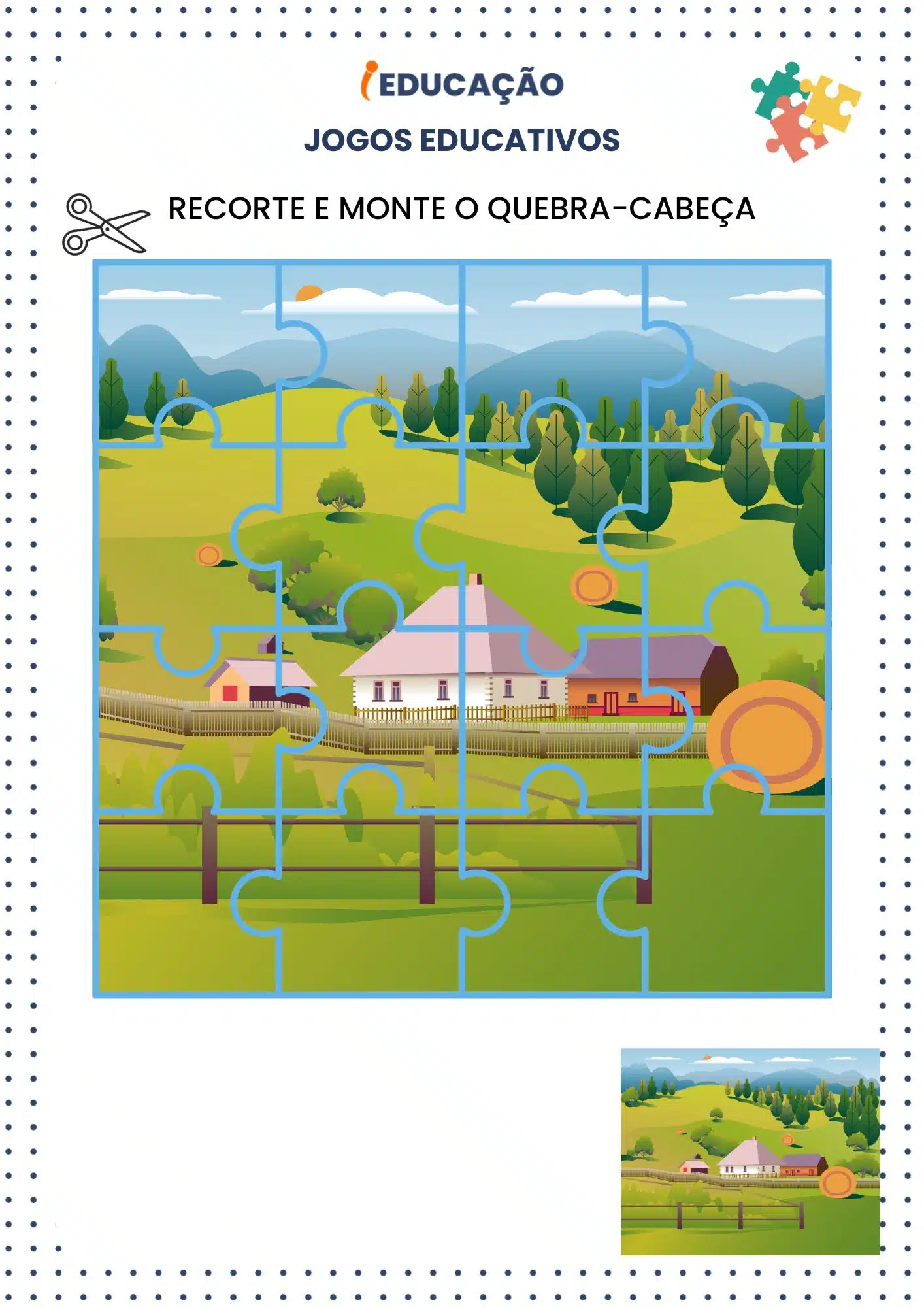 Atividades e Brincadeiras Educativas para Colônia de Férias - iEducação Jogos Educativos_ Quebra-Cabeça