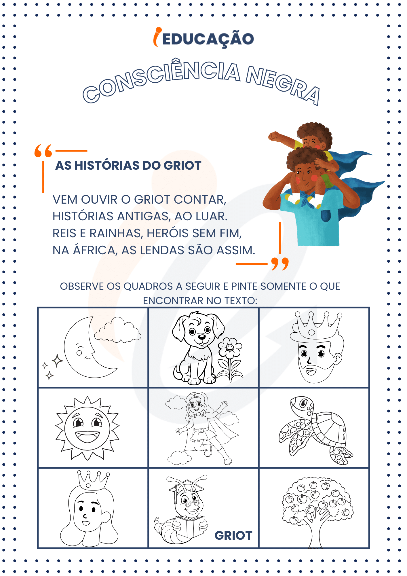 Atividades sobre Consciência Negra na Educação Infantil