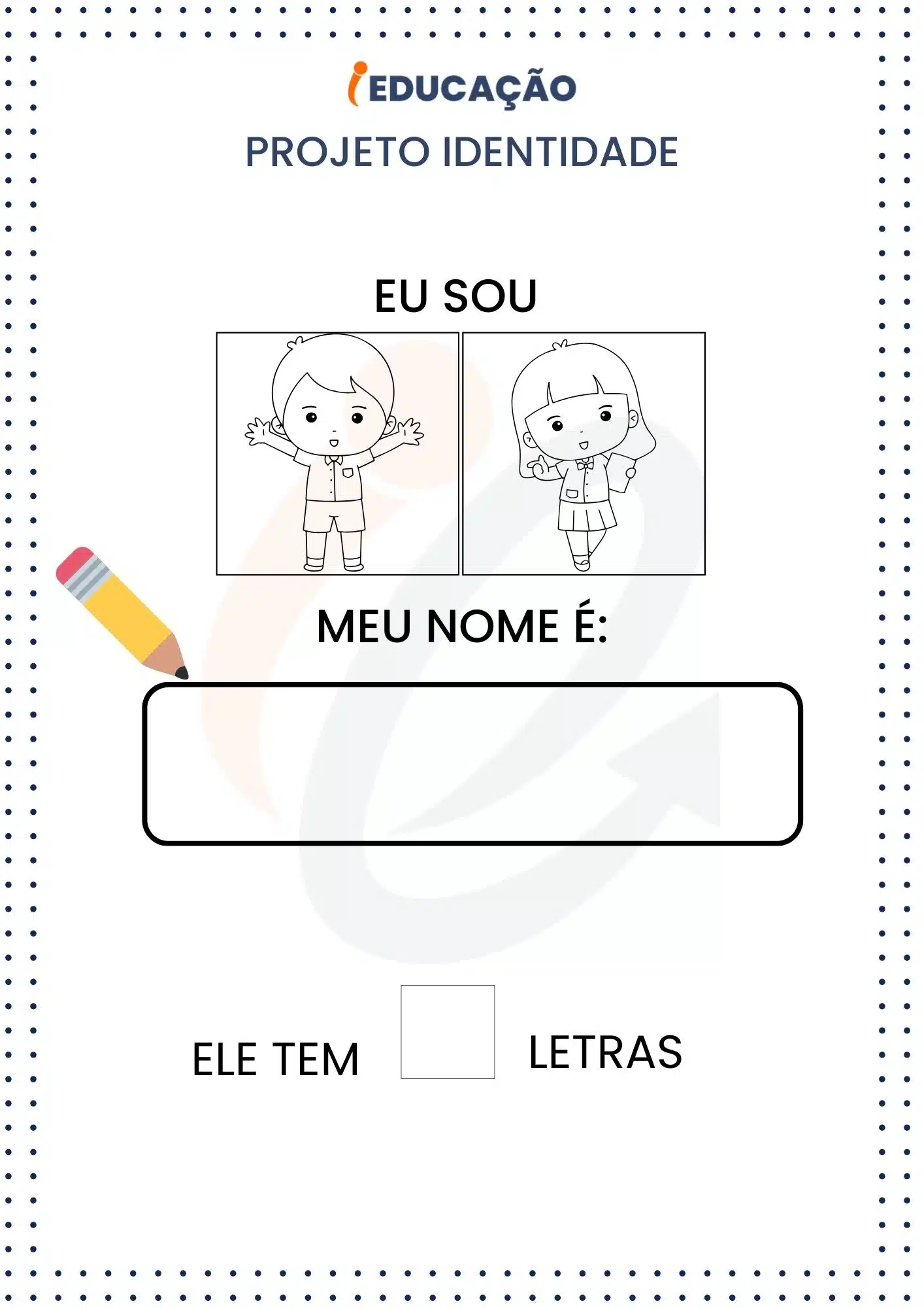 Projeto Identidade na Educação Infantil Com Atividades Incríveis - iEducação Atividade de identidade_ Quem eu sou