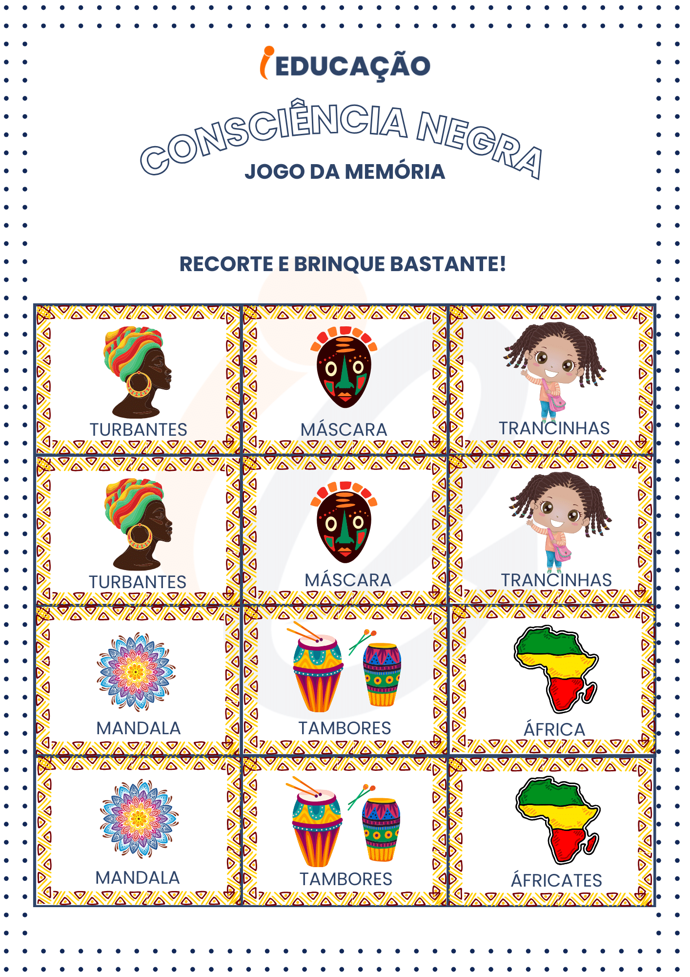 Jogo da Memória - Alfabeto - A Arte de Ensinar e Aprender