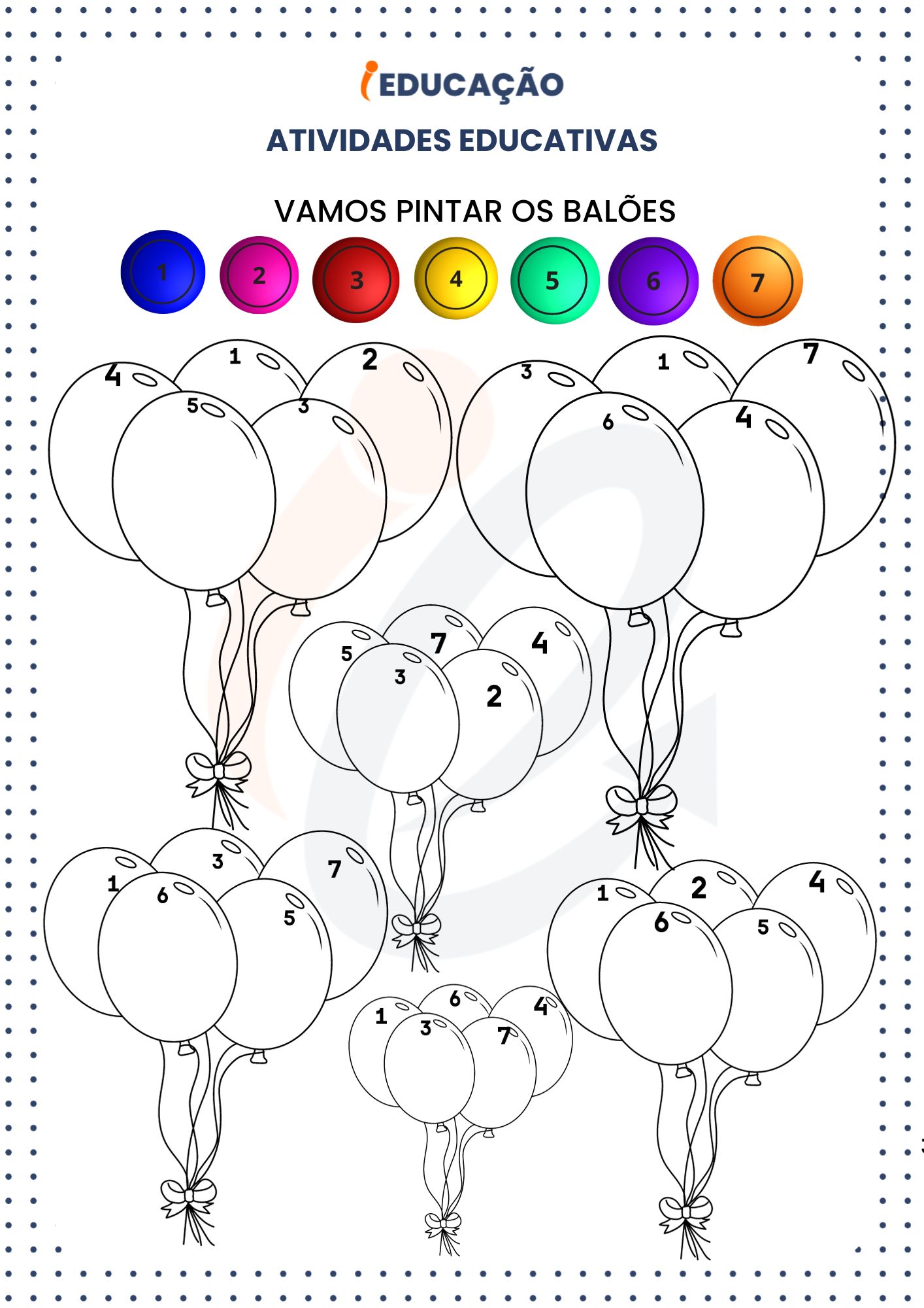 Atividades Educativas_ Vamos pintar os Balões