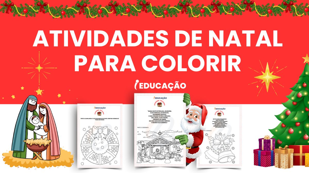 Desenhos para colorir - natal - A Arte de Ensinar e Aprender