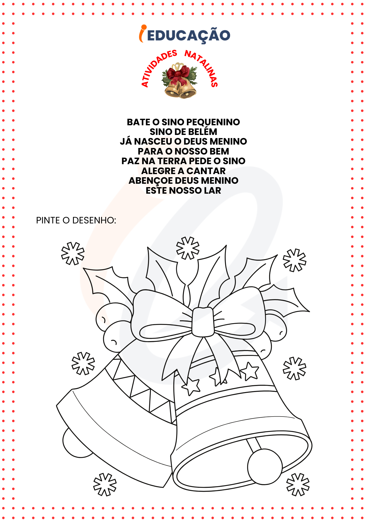 Atividades de Natal para Colorir: Imprimir PDF