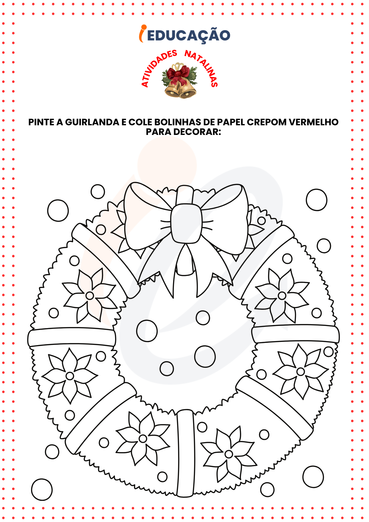 ATIVIDADE PRONTA - COLORIR NATAL - A Arte de Ensinar e Aprender