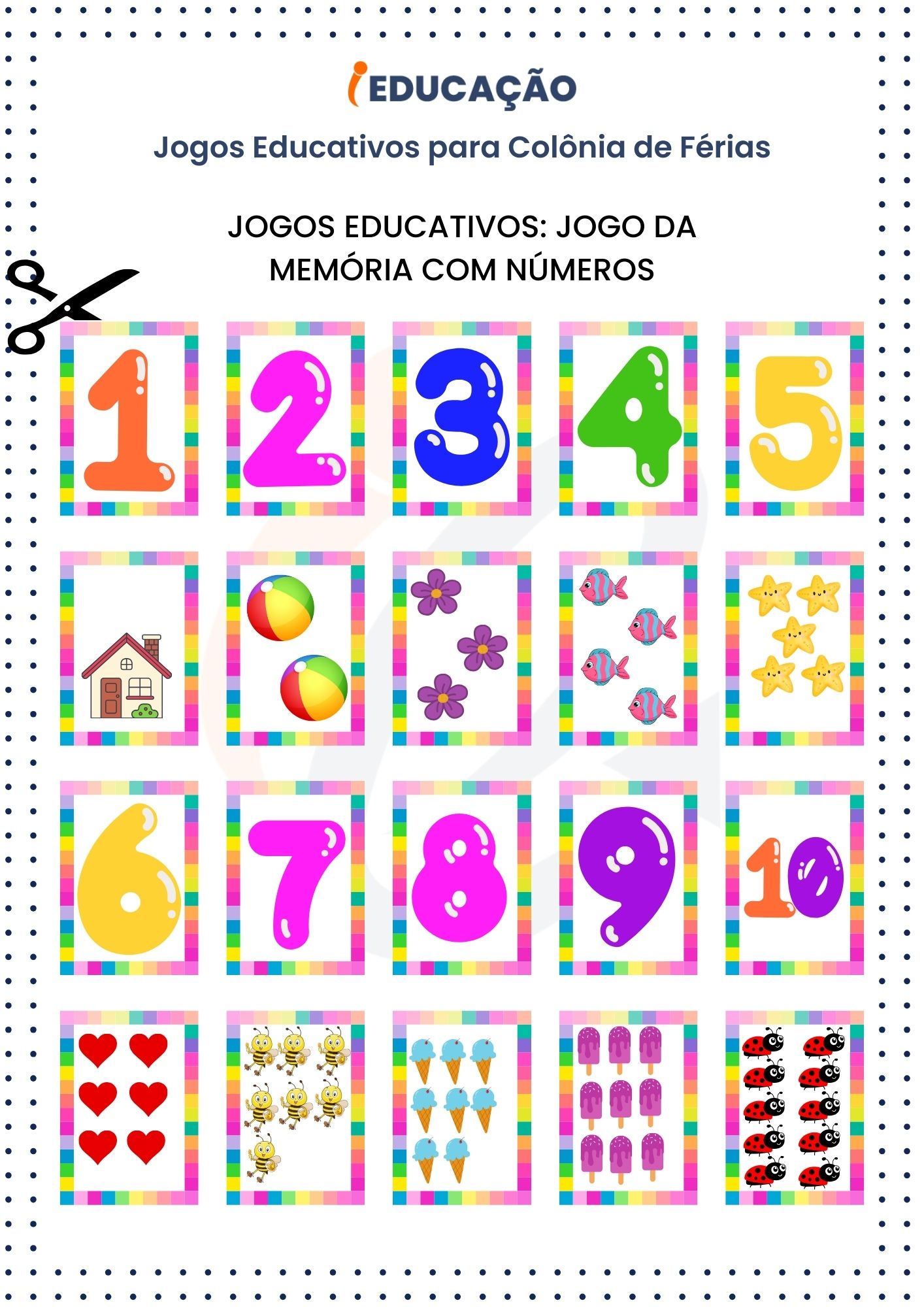 Jogos Educativos_ Jogo da Memória com Números