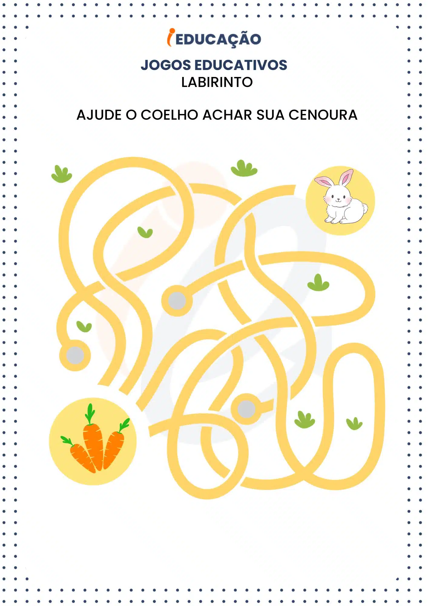 Atividades e Brincadeiras Educativas para Colônia de Férias - iEducação Jogos Educativos_ Labirinto