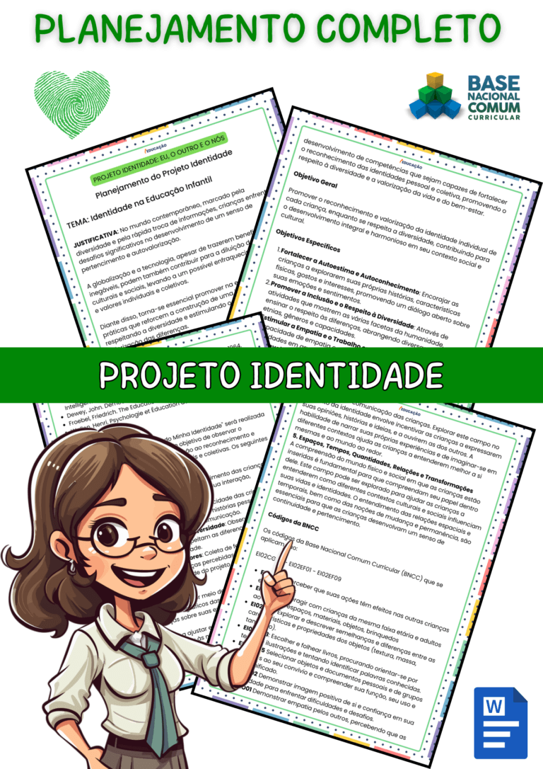 Projeto Identidade na Educação Infantil Com Atividades Incríveis