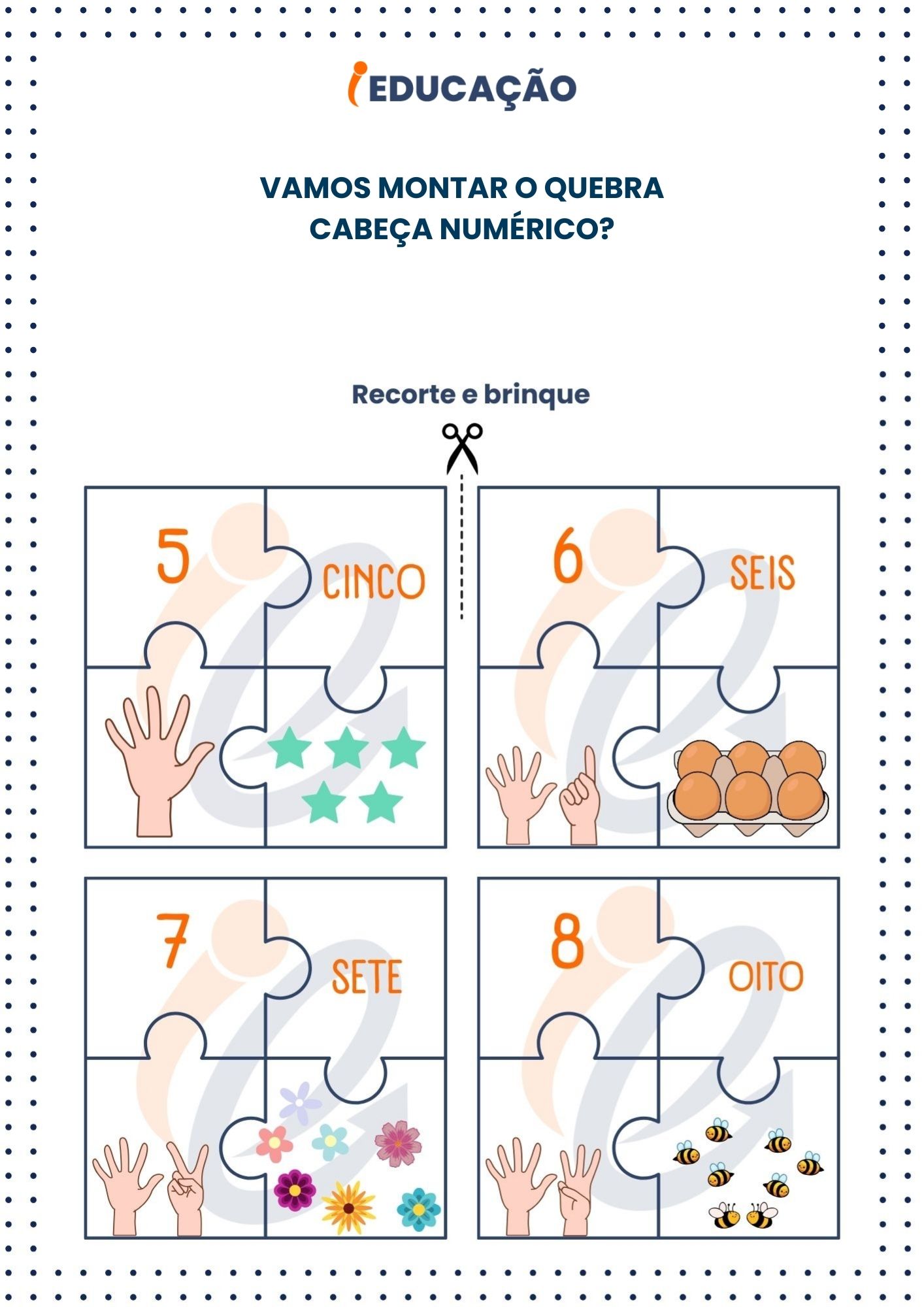 Atividade de matemática para educação infantil - Quebra-cabeça matemático 2 - Anexo do plano de aula iEducação.jpg