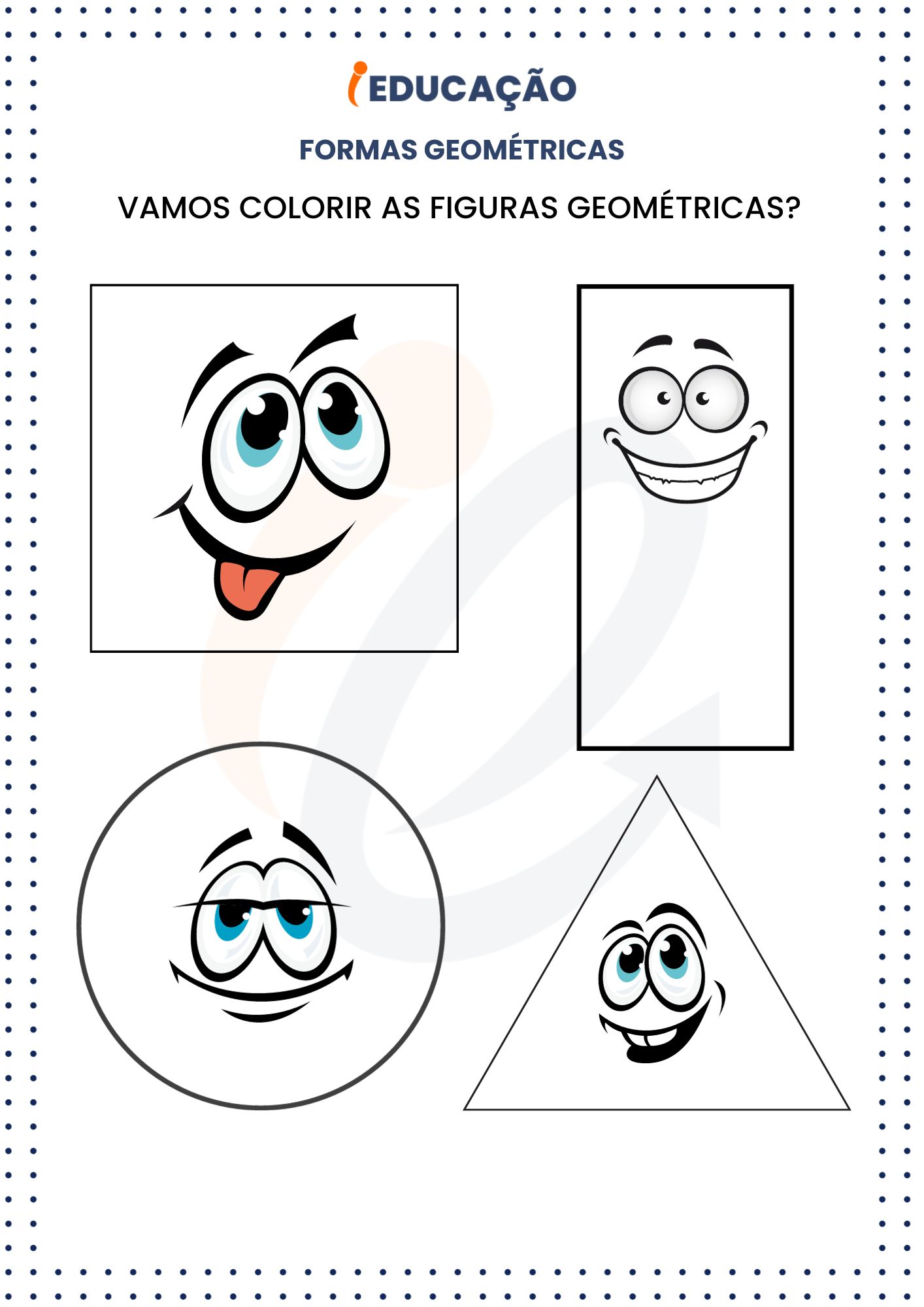 Atividade formas geométricas_ Vamos Colorir as Figuras Geométricas