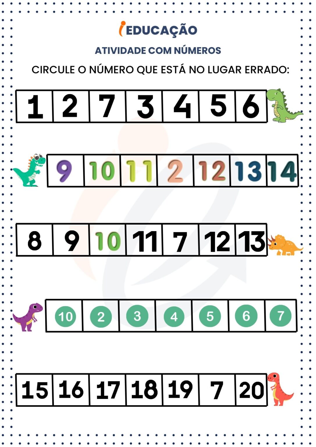 20 Atividades com Números para Educação infantil [PDF Gratuito]