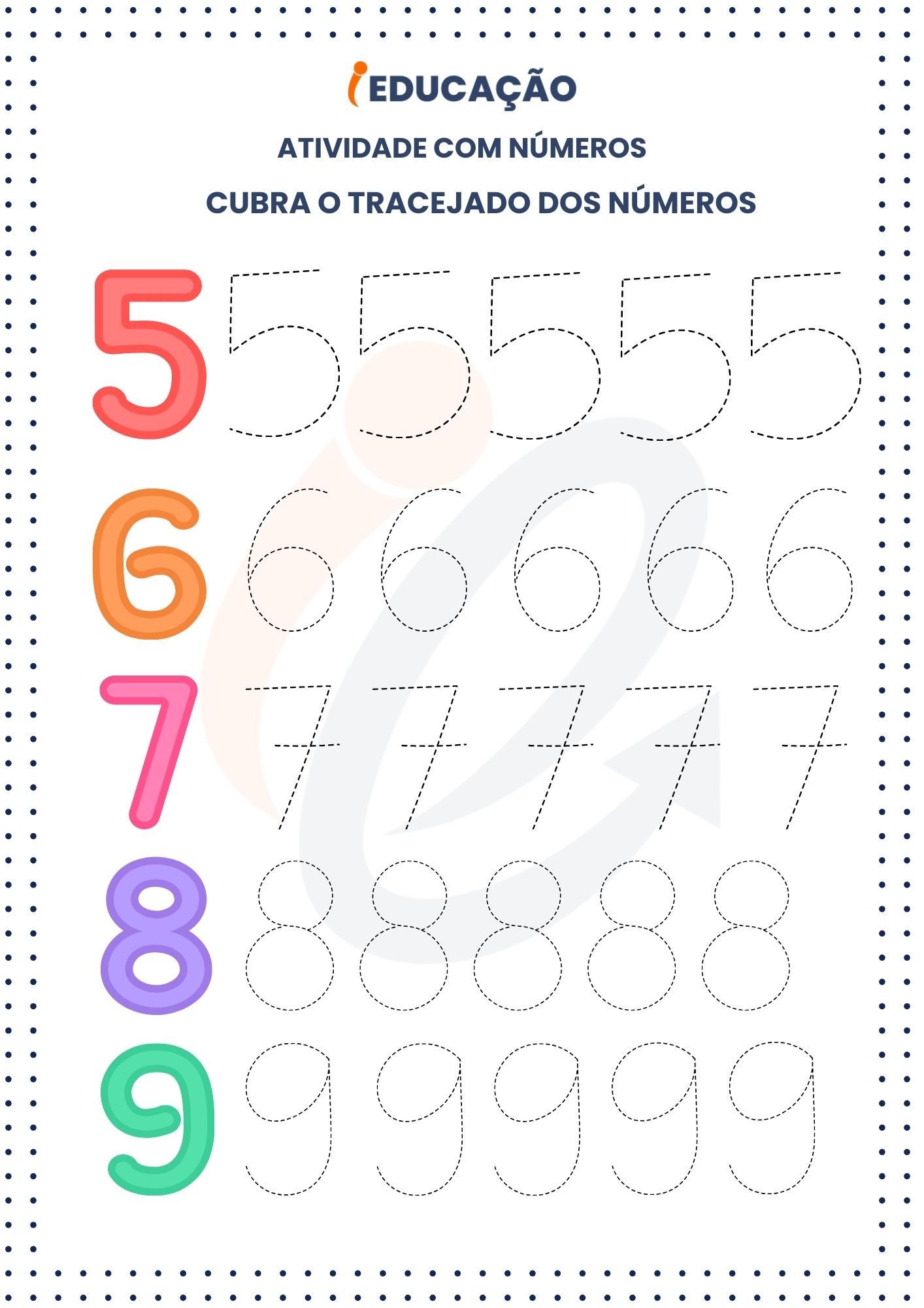 Atividades com números_ Tracejado dos Números 0-9 (2)