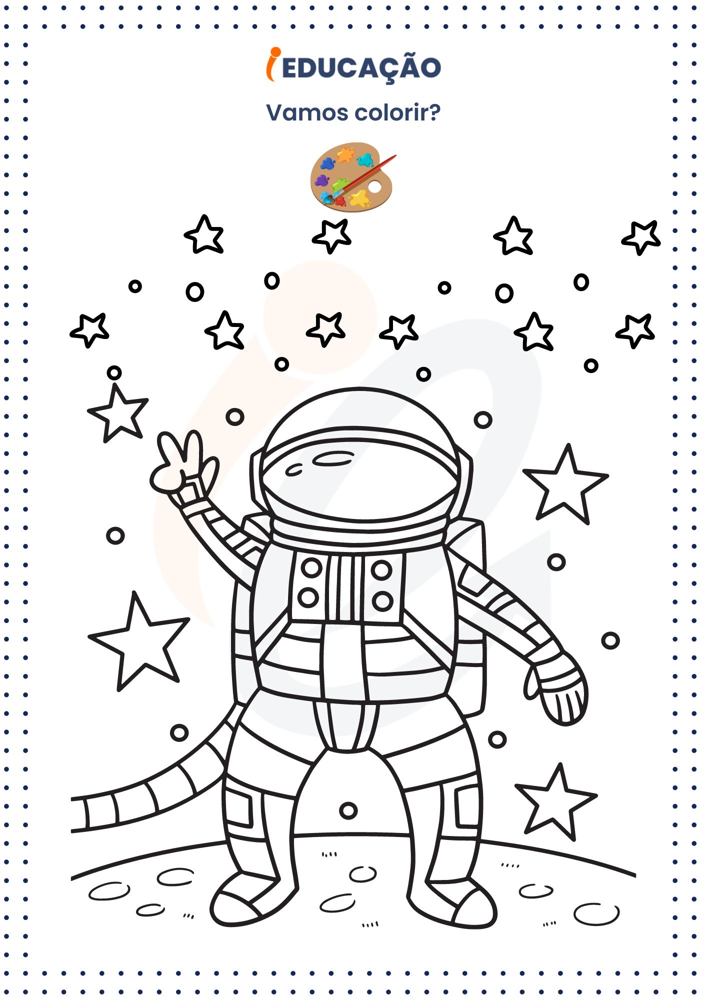 Desenhos para Colorir_ Astronauta