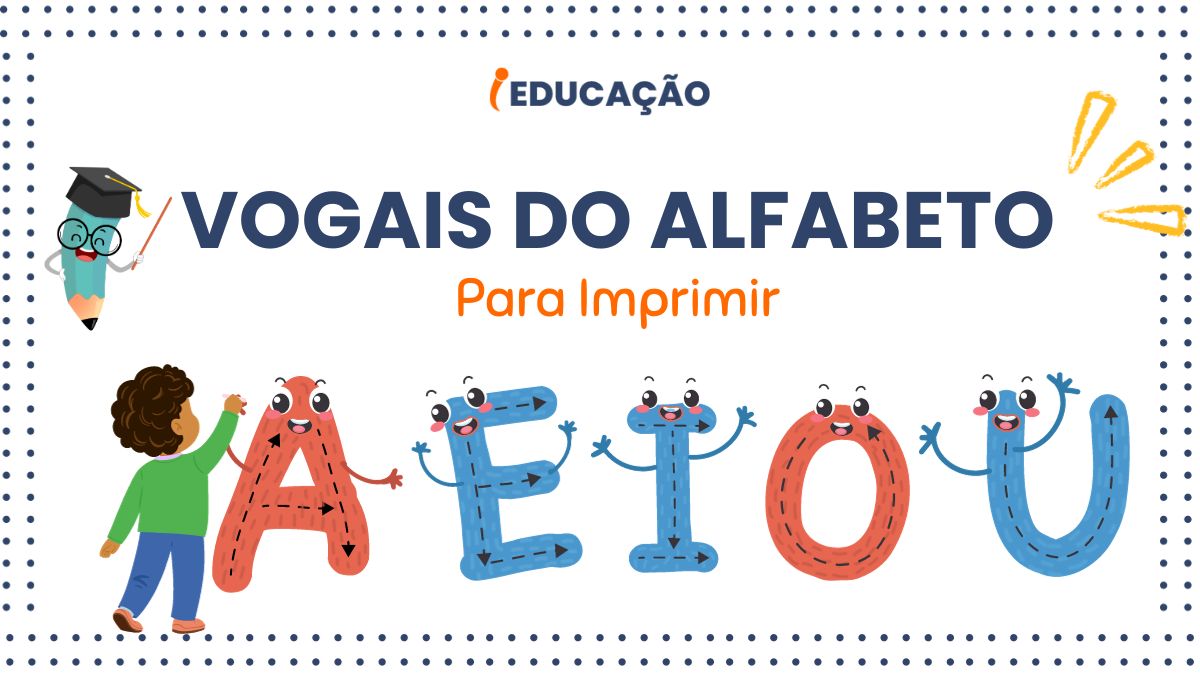 Vogais do Alfabeto para Imprimir