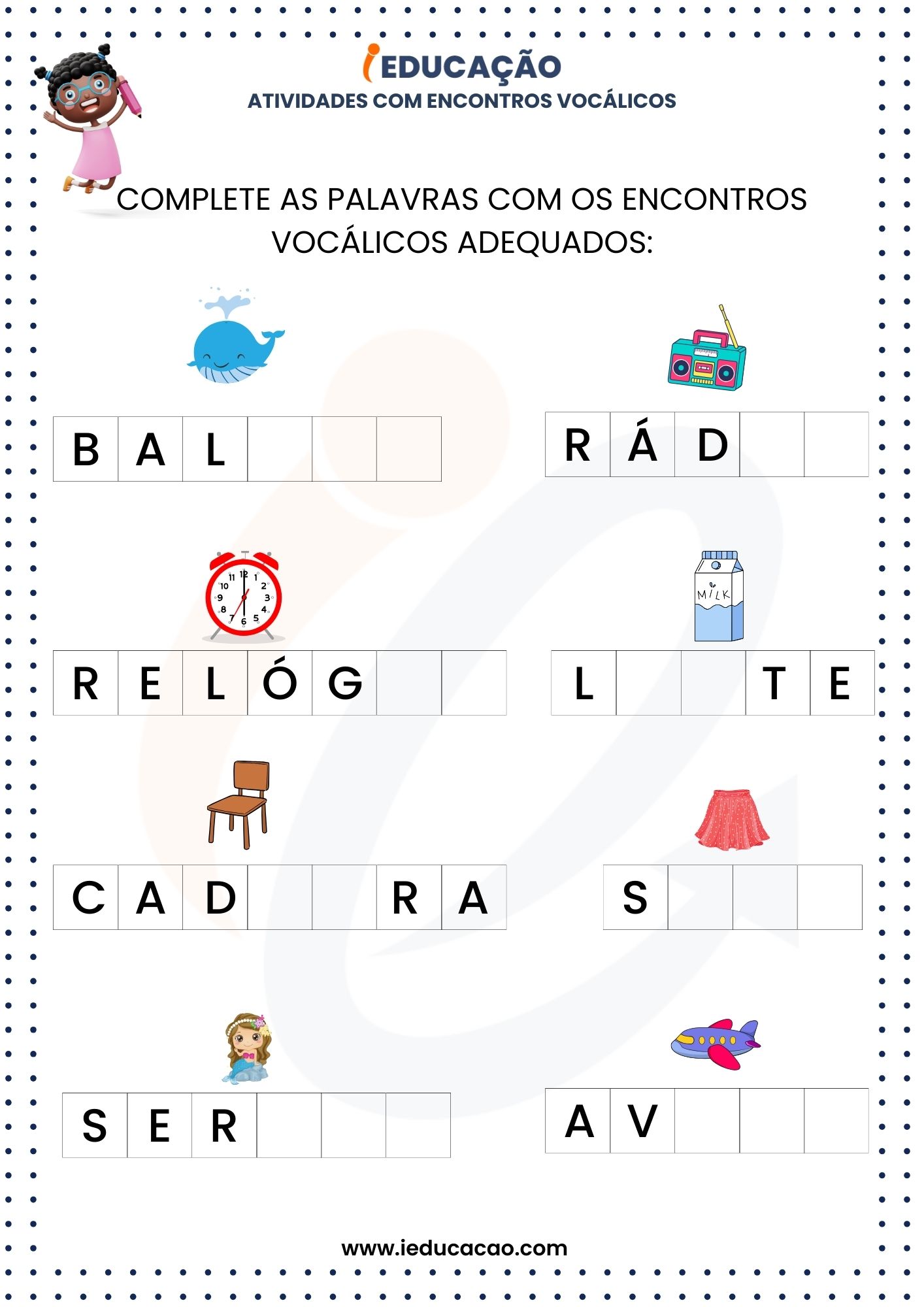 Atividade ai ei oi ui