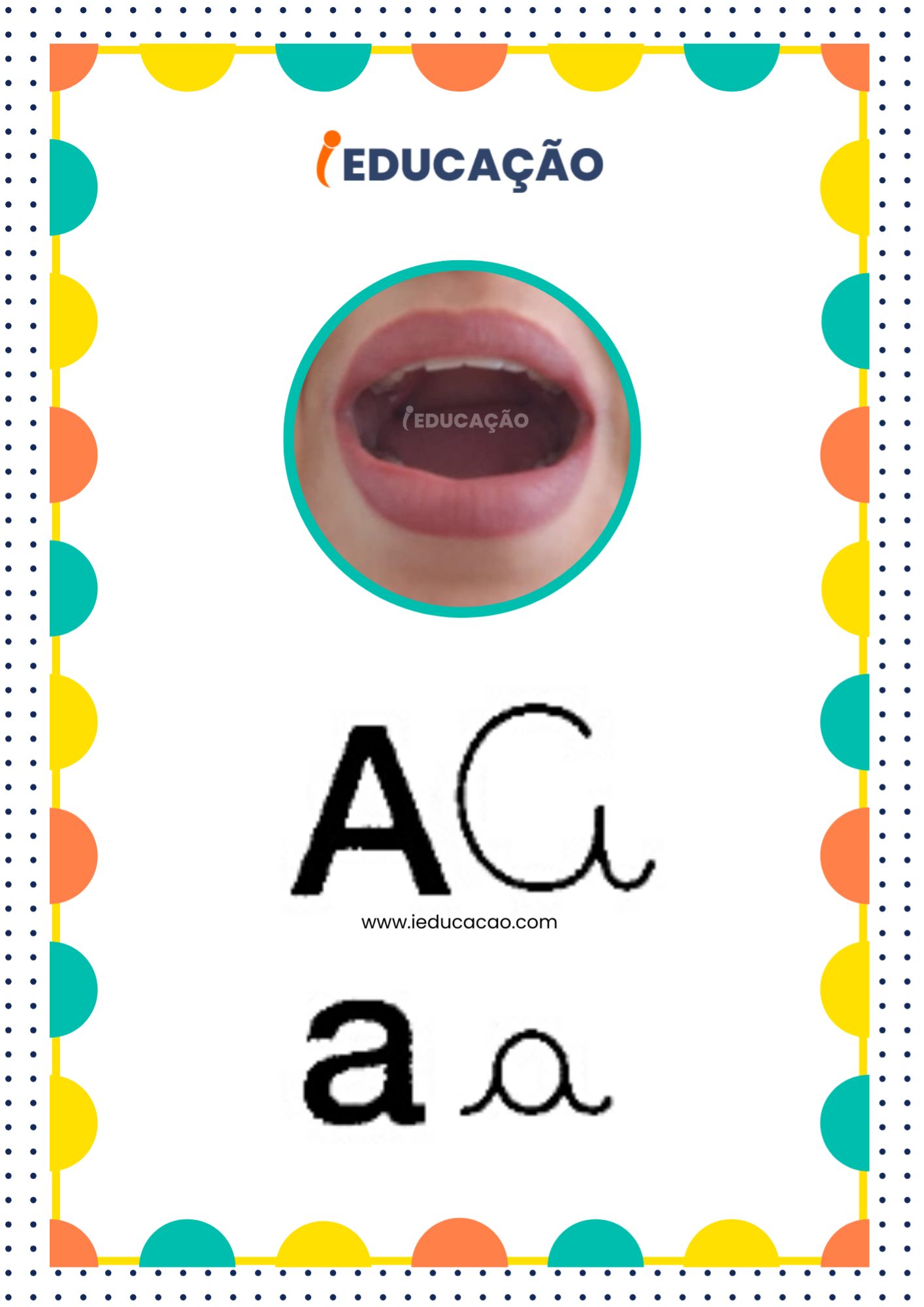 Letra A - Alfabeto Fônico com as letras do alfabeto - Consciência Fonológica