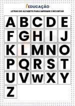 Letras do Alfabeto Para Imprimir e Recortar [PDF Gratuito] | Todos os Tipos
