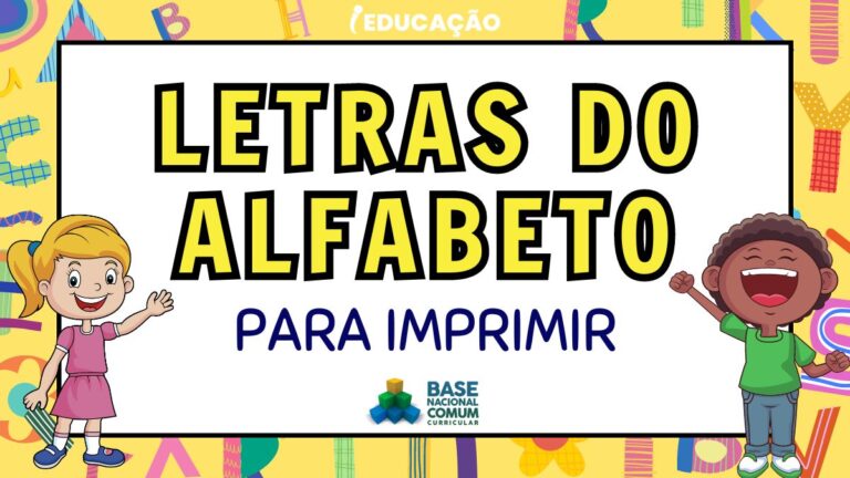 Letras do Alfabeto Para Imprimir e Recortar - iEducação