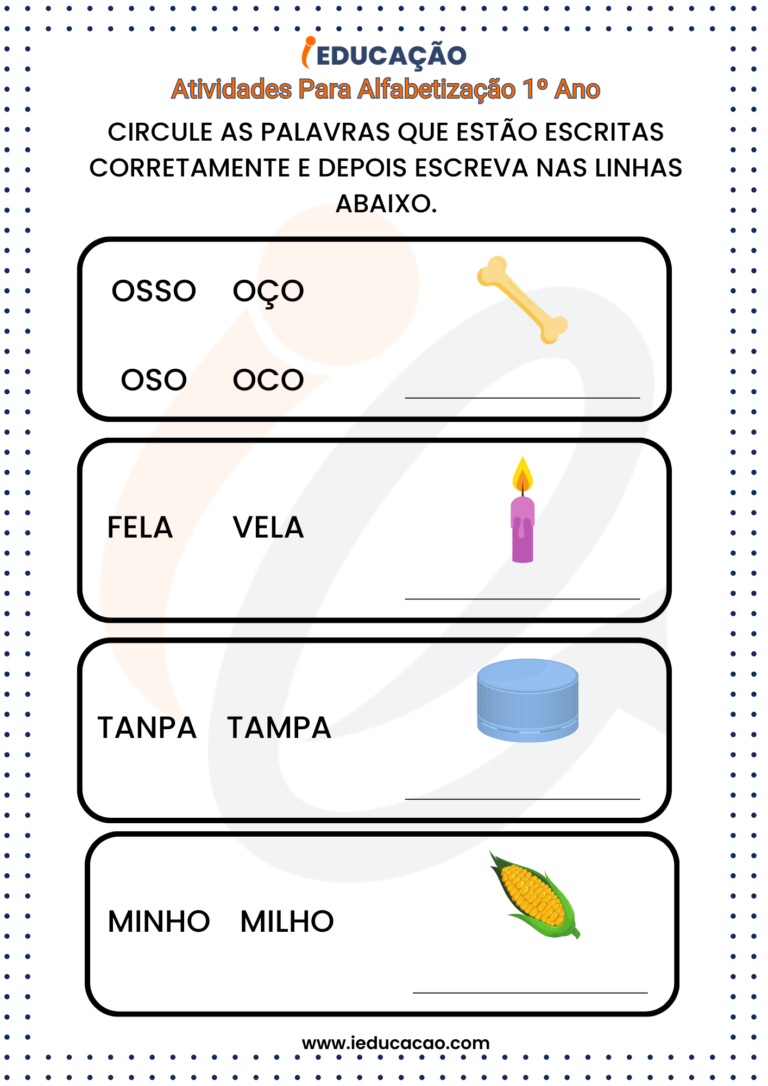 Caderno de Atividades Para Alfabetização 1º Ano em PDF