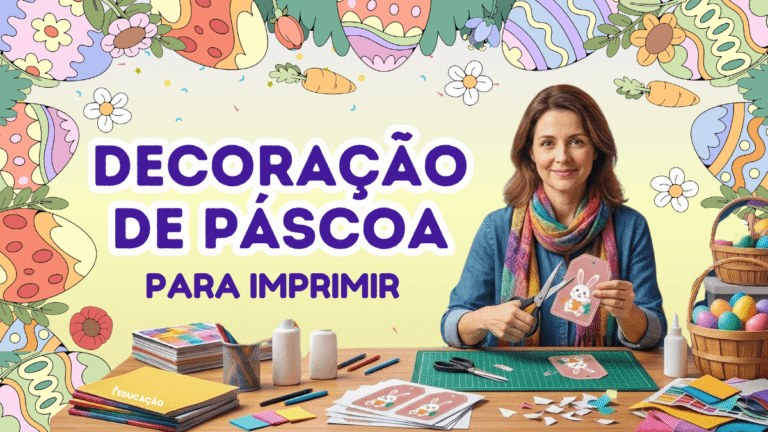 Decoração de Páscoa Infantil para Escola com Moldes para Imprimir