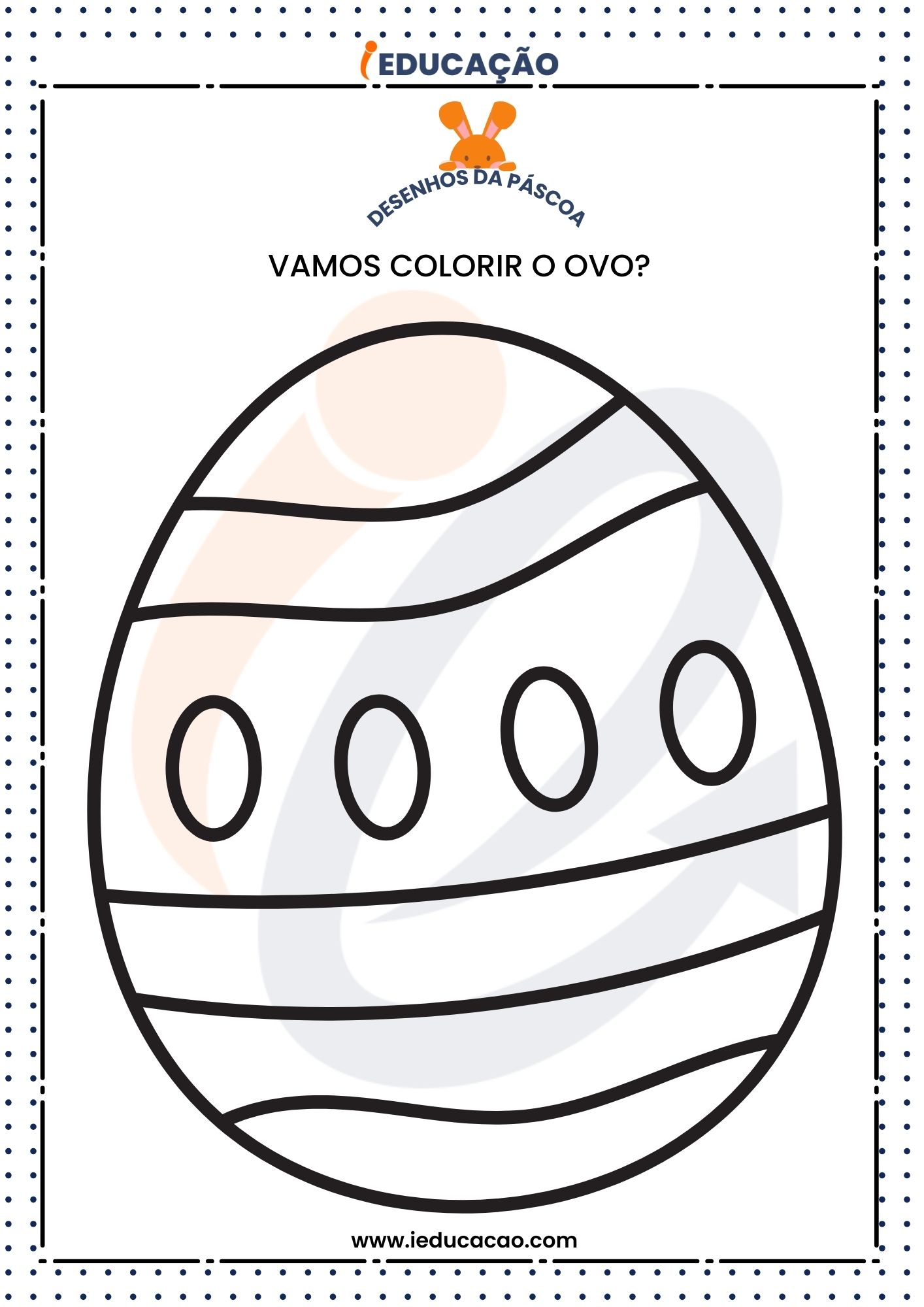 Ovos de Páscoa Infantil para imprimir colorir