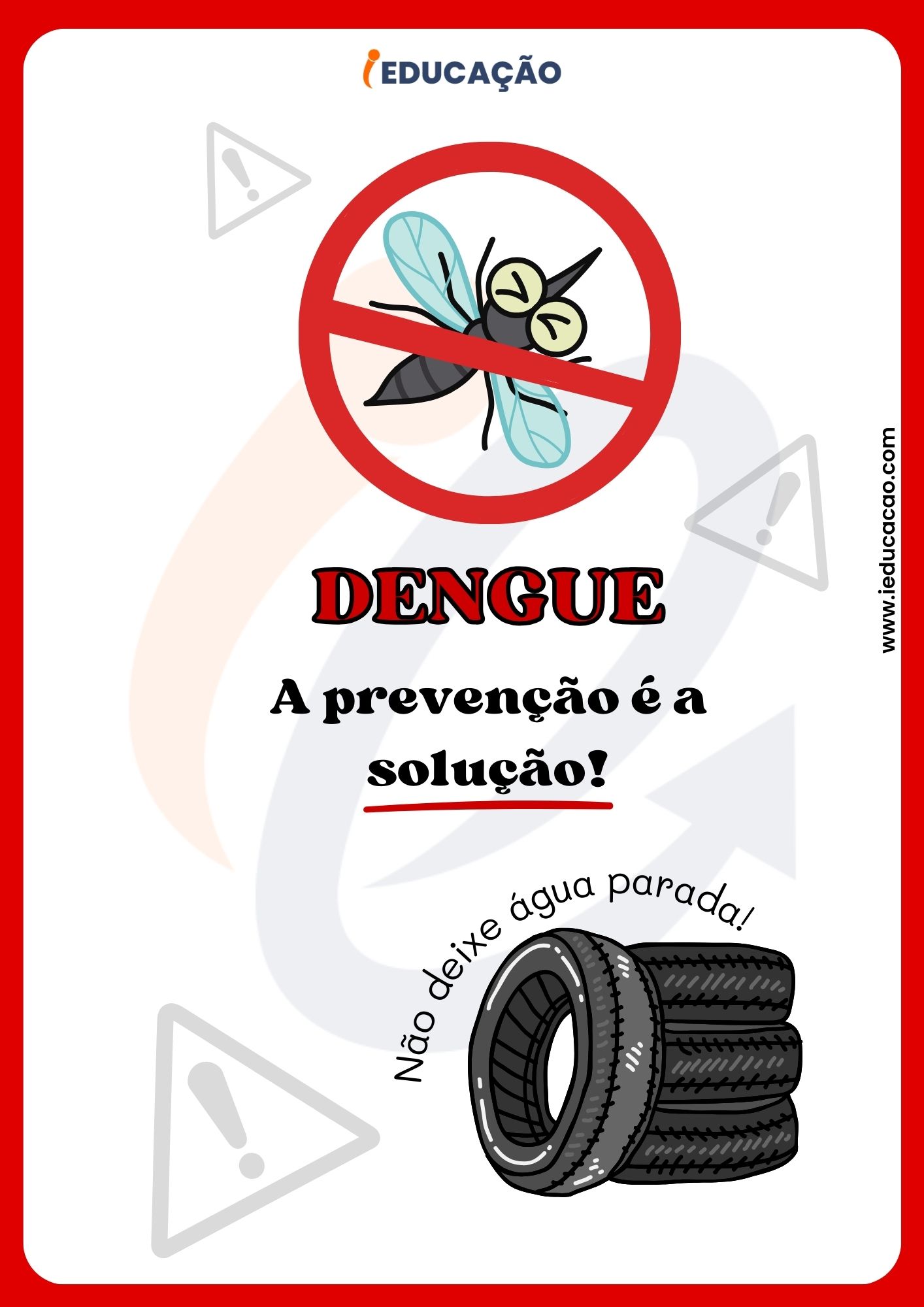 cartaz mosquito da dengue.