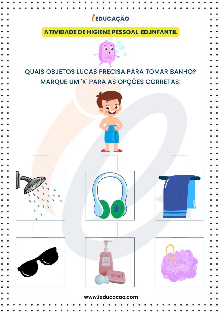 Atividades de Higiene Pessoal para Educação Infantil (BNCC)