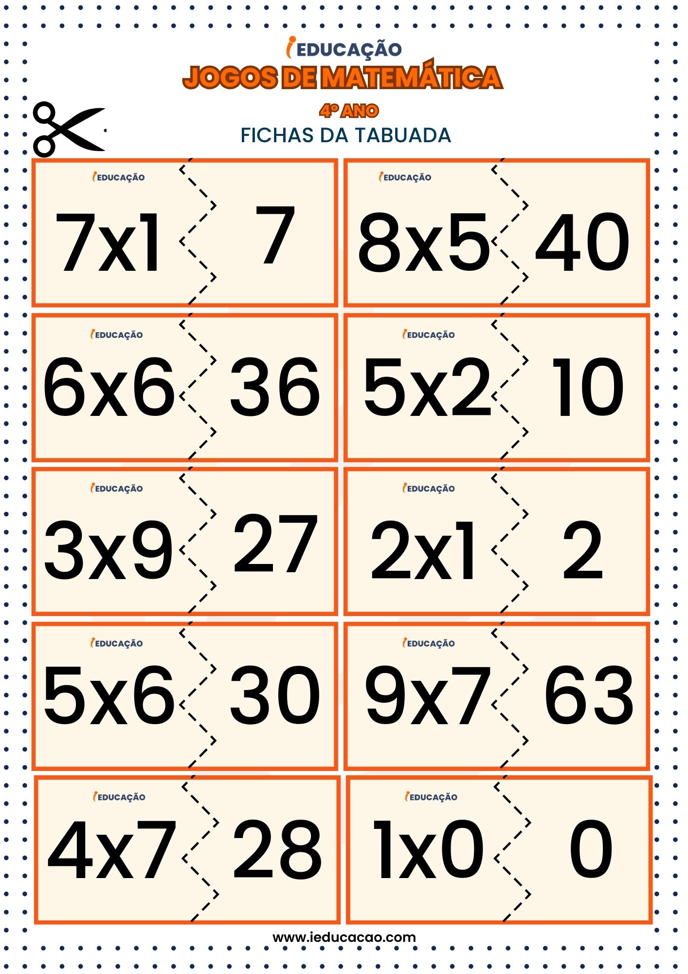 Jogos de matemática_ quebra-cabeça da tabuada
