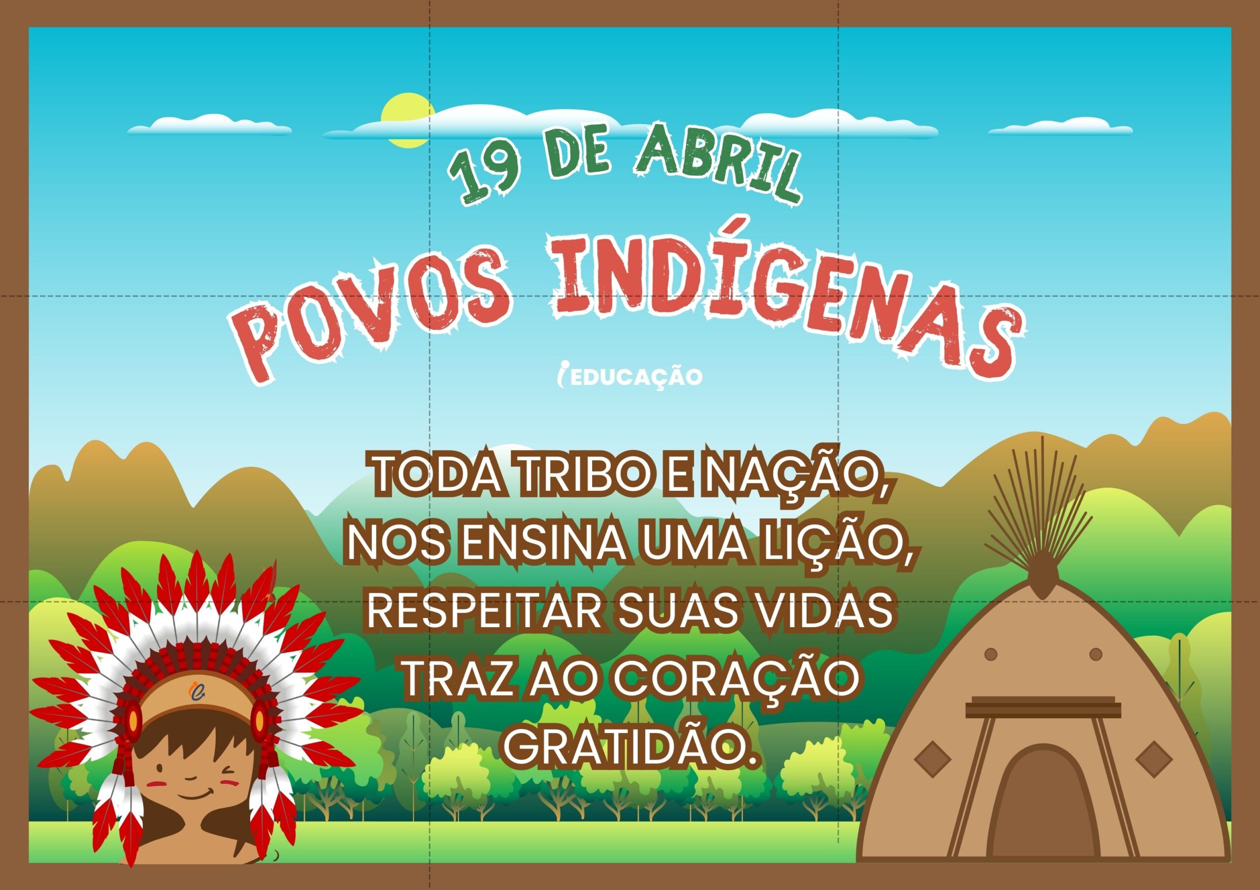 Painel Dia do Índio para imprimir_ Cultura Indígena Brasileira - Painel dos povos indígenas para o dia 19 de Abril 2.jpg