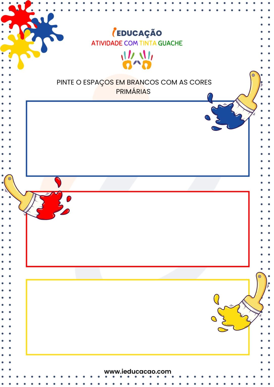 Atividades com Tinta Guache para Educação Infantil