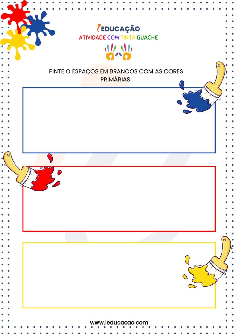 Atividades com Tinta Guache para Educação Infantil