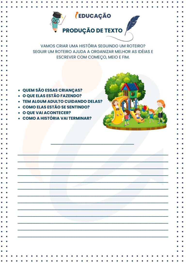 Atividades de Produção de Textos Para Imprimir em PDF Grátis