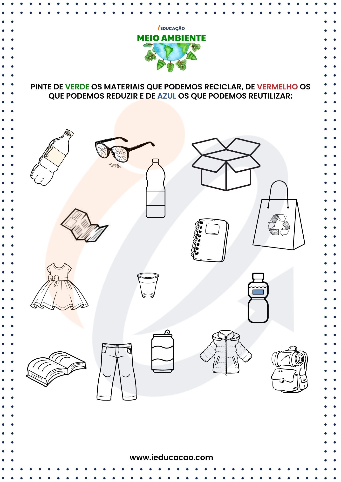 Atividades do Meio Ambiente 1 Ano - Atividades de Reciclagem - Coleta Seletiva.jpg